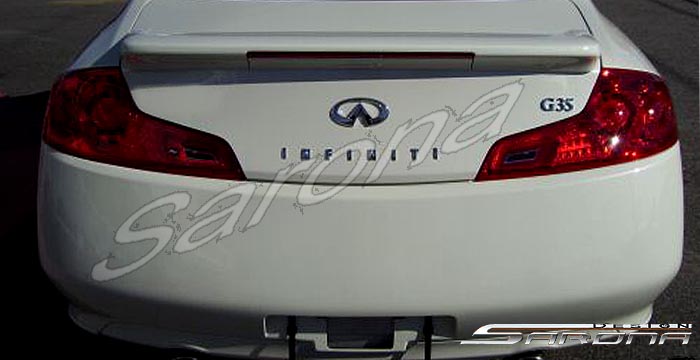 Custom G35 Coupe Trunk Wing  (2003 - 2007) - $189.00 (Manufacturer Sarona, Part #IF-023-TW)